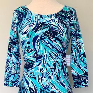 NWT Lilly Pulitzer UPF 50+ 3/4 sleeve Tammy Dress
